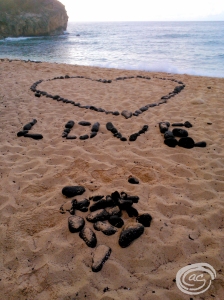 Love at Shipwreck Beach right behind The Point at Poipu